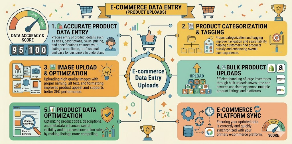 E-commerce Data Entry (Product Uploads)