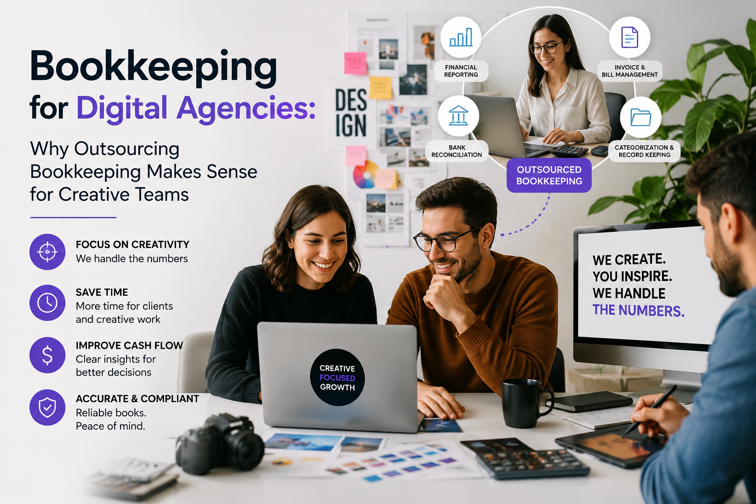 Bookkeeping for Digital Agencies: Why Outsourcing Bookkeeping Makes Sense for Creative Teams