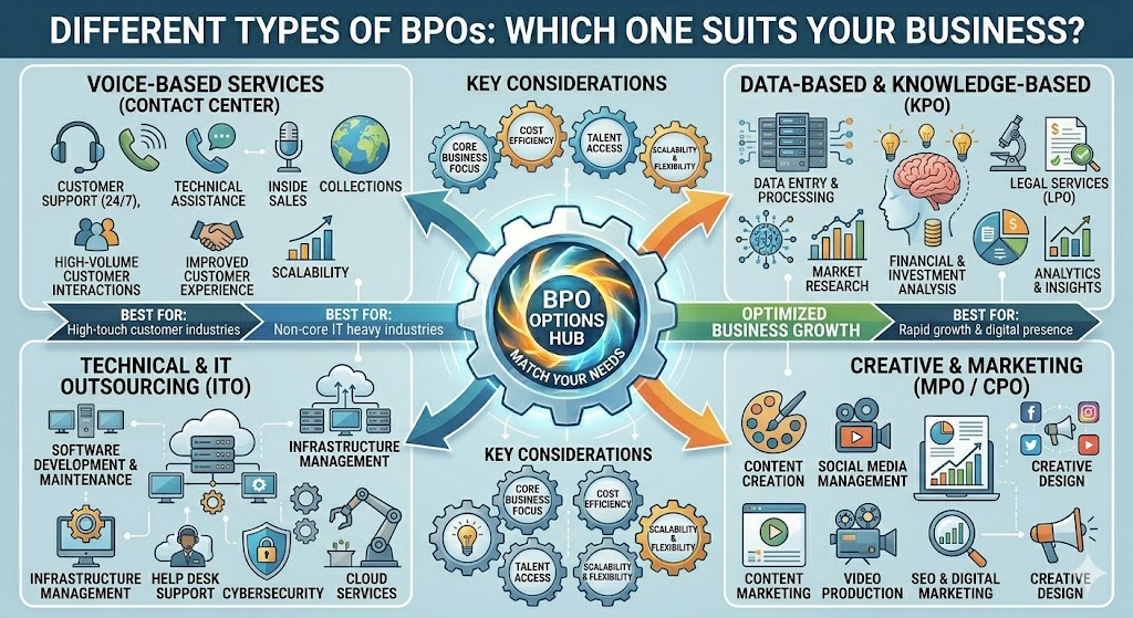 Different Types of BPOs: Which One Suits Your Business?