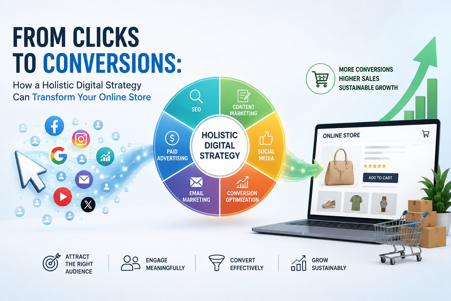 From Clicks to Conversions: How a Holistic Digital Strategy Can Transform Your Online Store