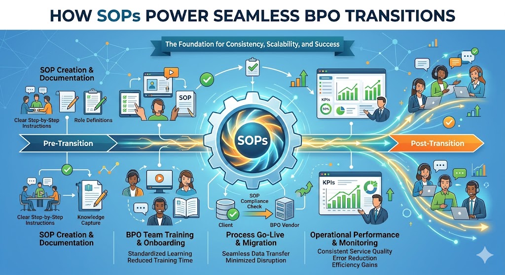 How Standard Operating Procedures (SOPs) Power Seamless BPO Transitions